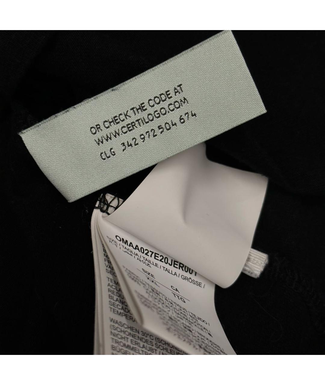 OFF-WHITE Черная футболка, фото 8