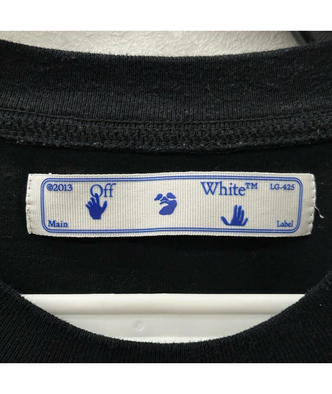 OFF-WHITE Черная футболка, фото 5