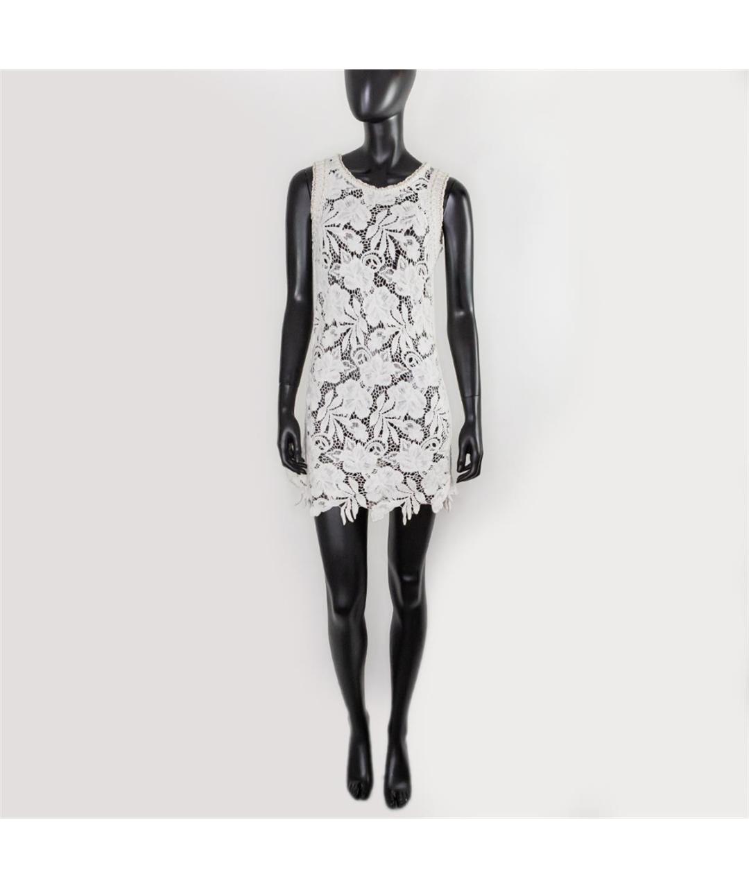 ERMANNO SCERVINO Белое вискозное повседневное платье, фото 4