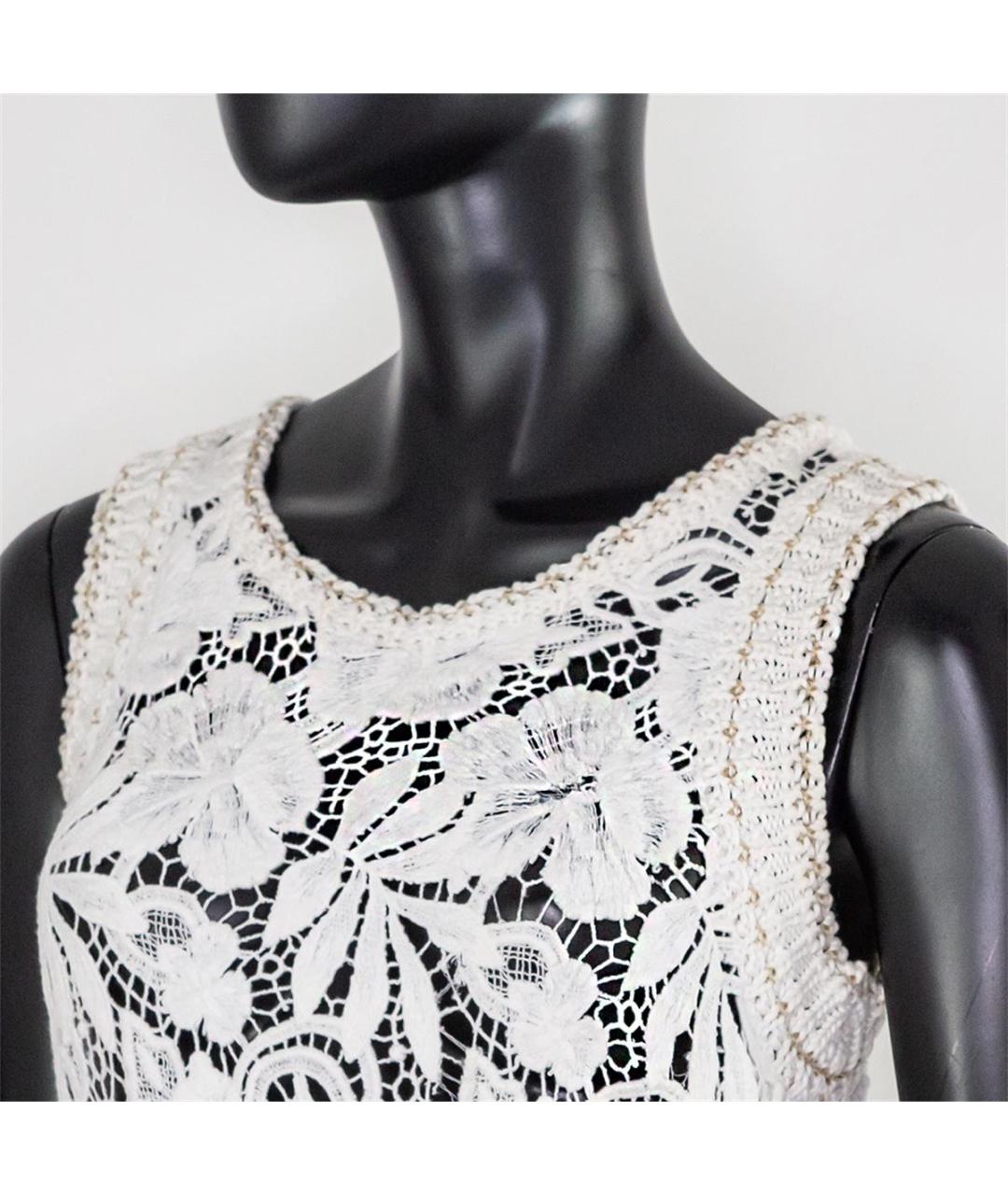 ERMANNO SCERVINO Белое вискозное повседневное платье, фото 2