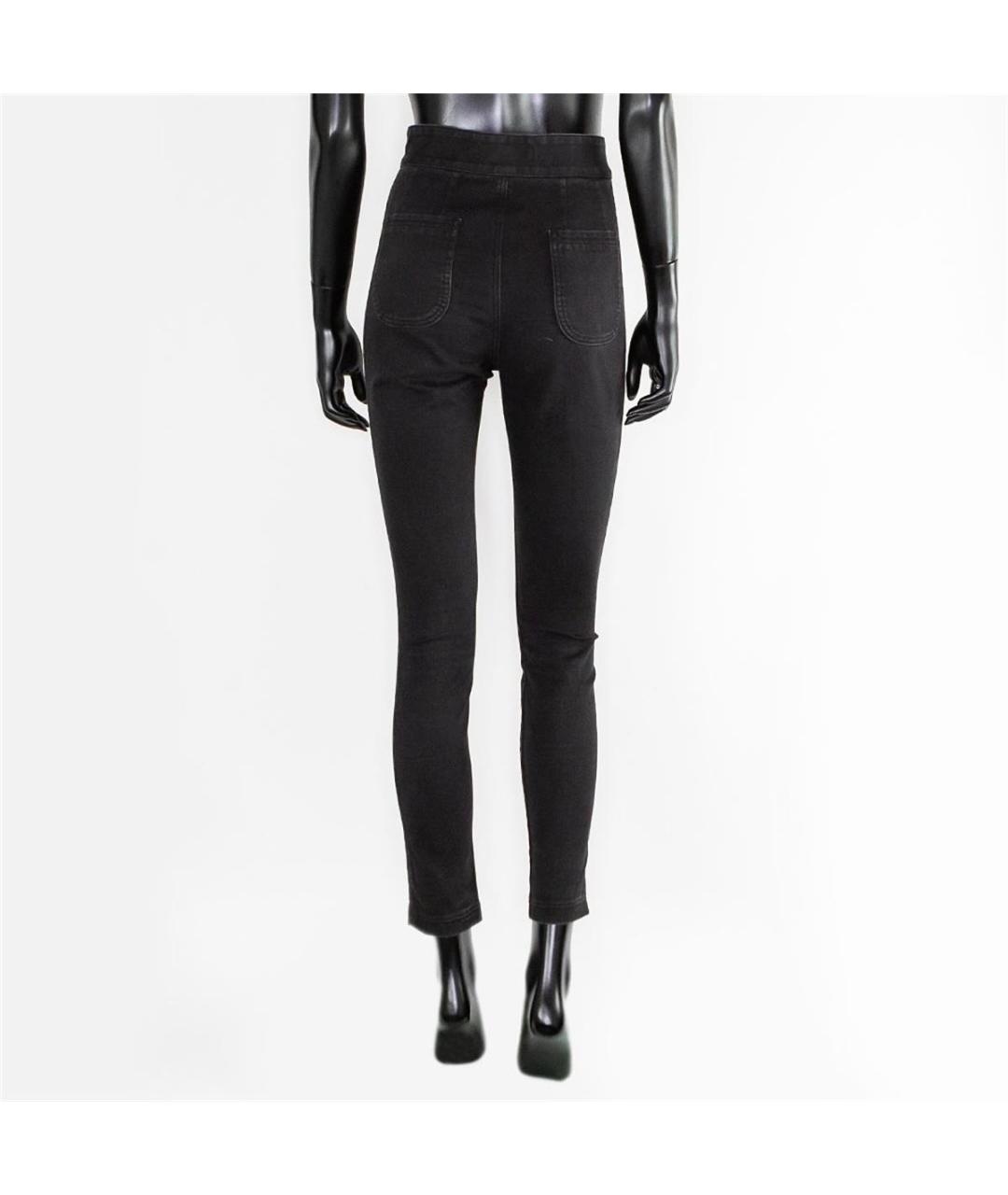 DOLCE&GABBANA Черные хлопковые прямые джинсы, фото 3
