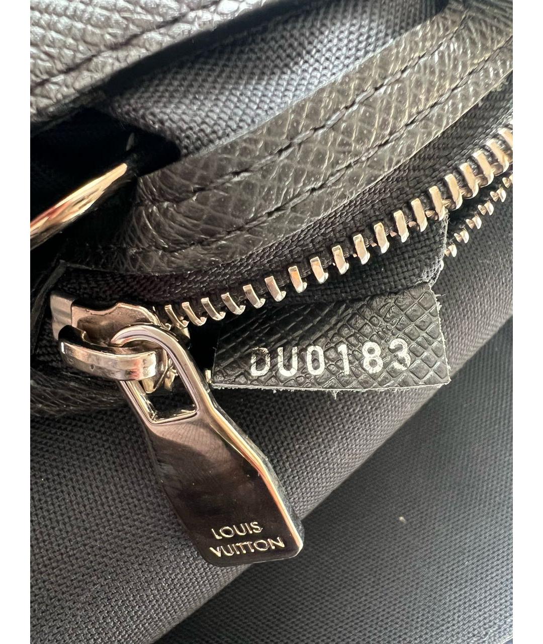LOUIS VUITTON Серая кожаная сумка на плечо, фото 4