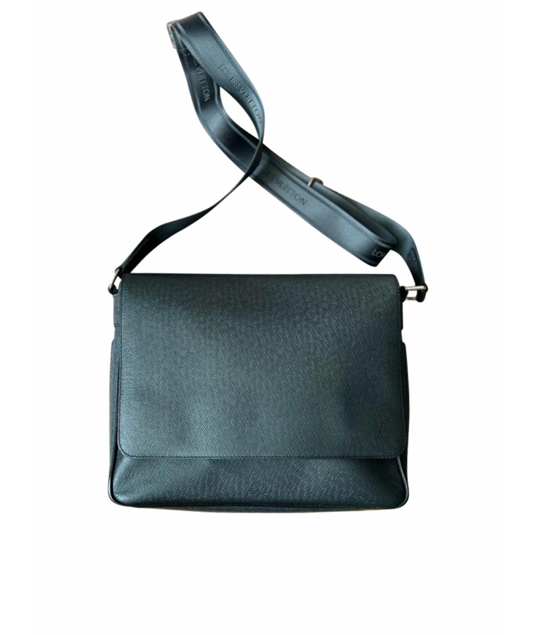LOUIS VUITTON Серая кожаная сумка на плечо, фото 1