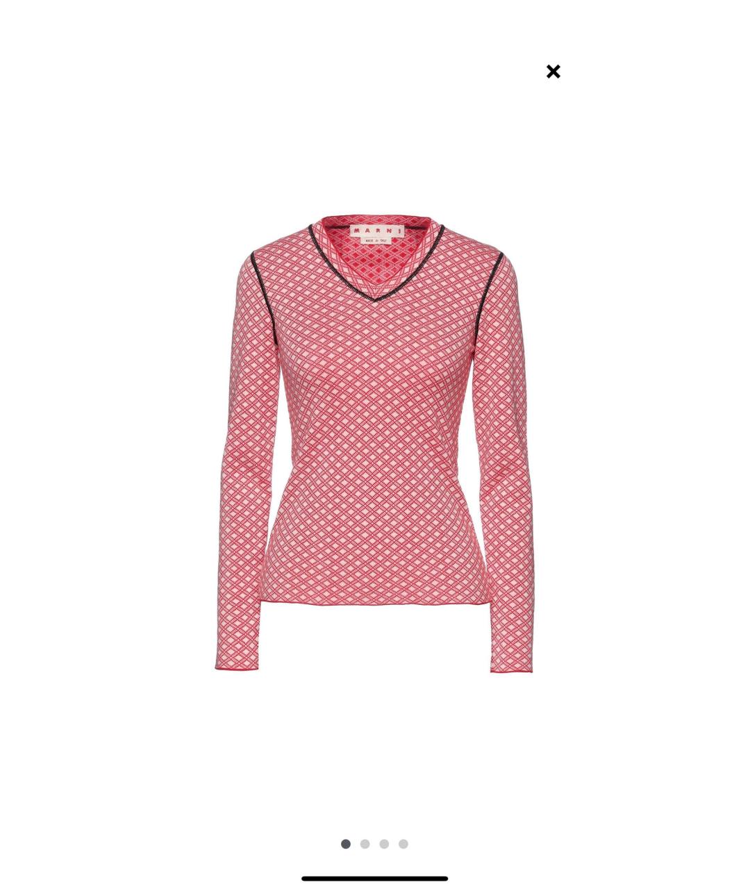 MARNI Красный хлопковый джемпер / свитер, фото 8
