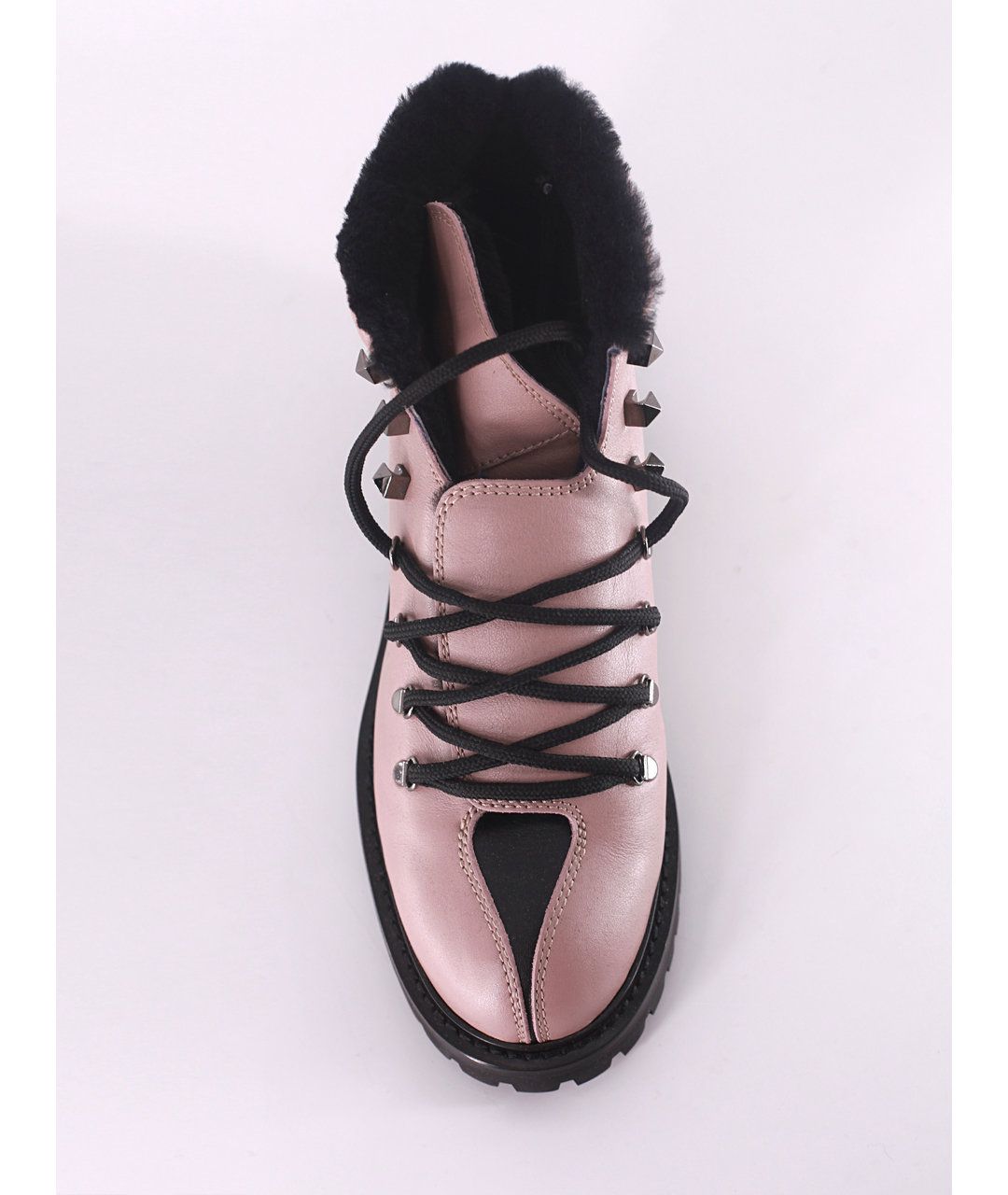 VALENTINO Бежевые кожаные ботинки, фото 4