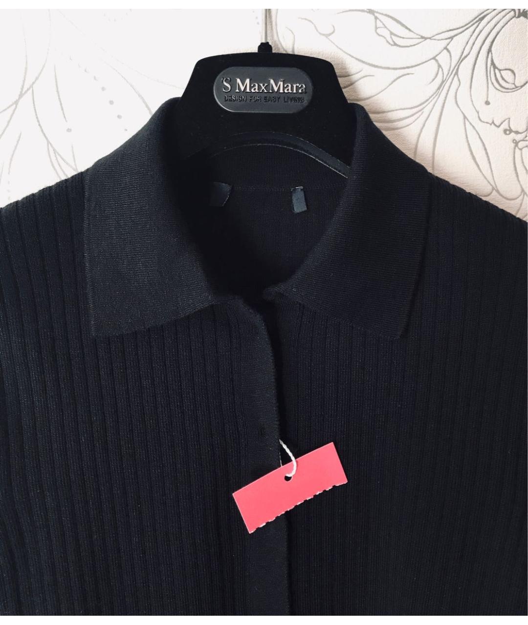'S MAX MARA Черный шерстяной джемпер / свитер, фото 2