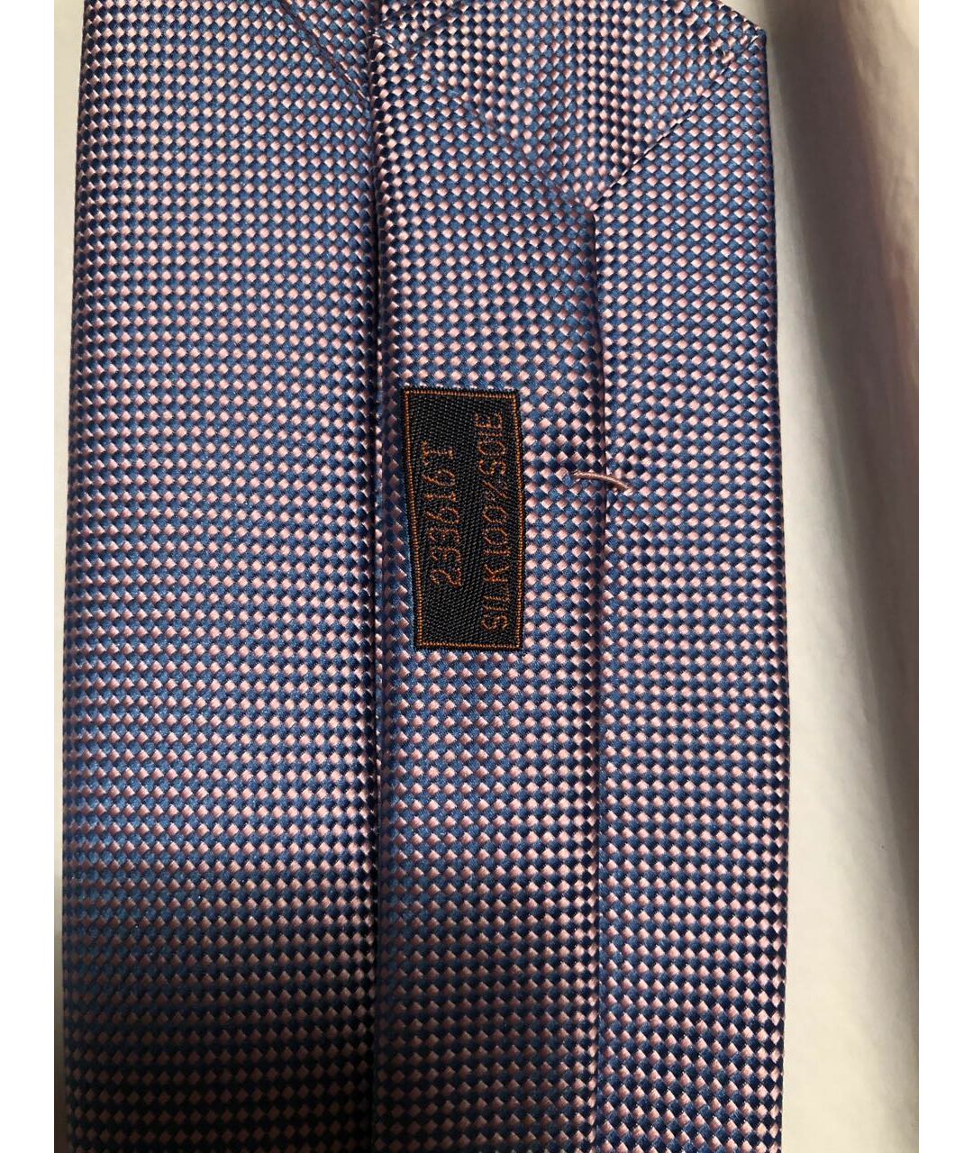 HERMES PRE-OWNED Фиолетовый шелковый галстук, фото 3