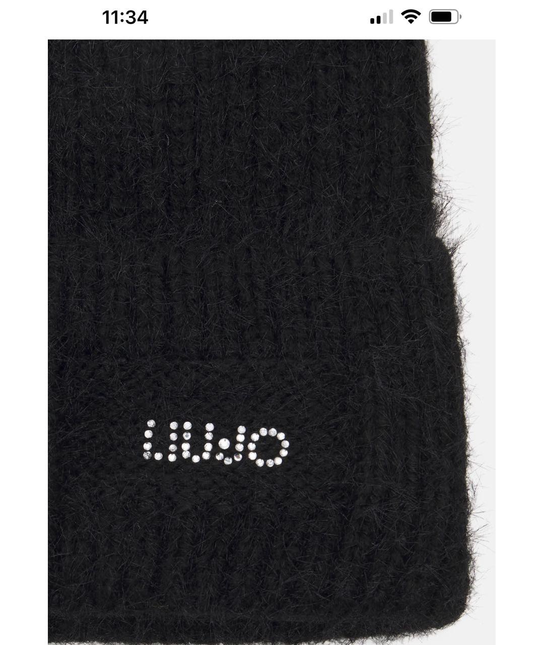 LIU JO Черная шапка, фото 4