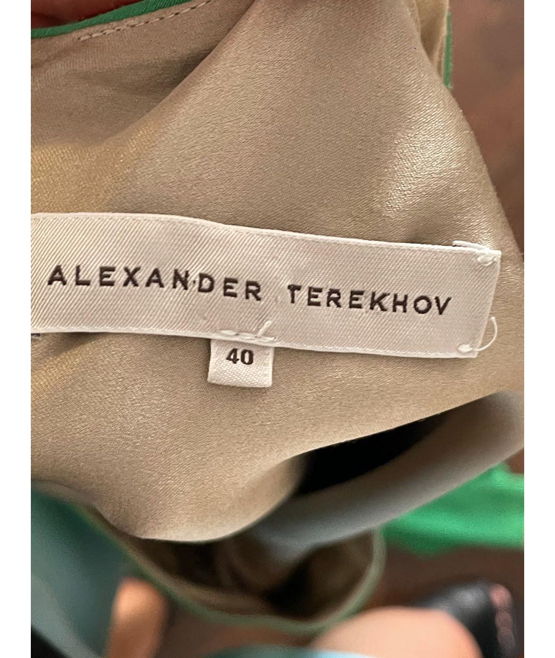 ALEXANDER TEREKHOV Зеленые вечернее платье, фото 2