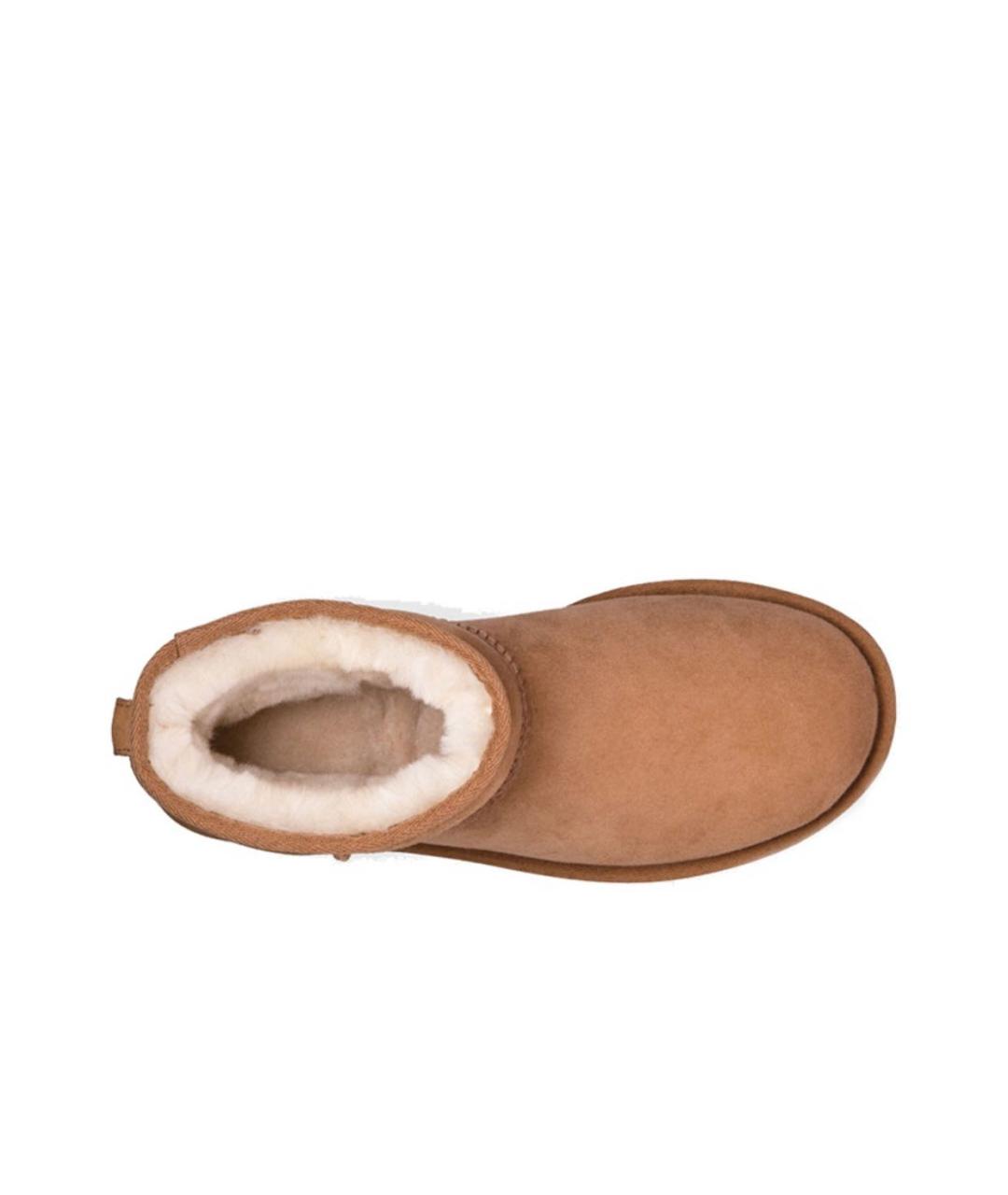 UGG AUSTRALIA Горчичные замшевые ботинки, фото 3