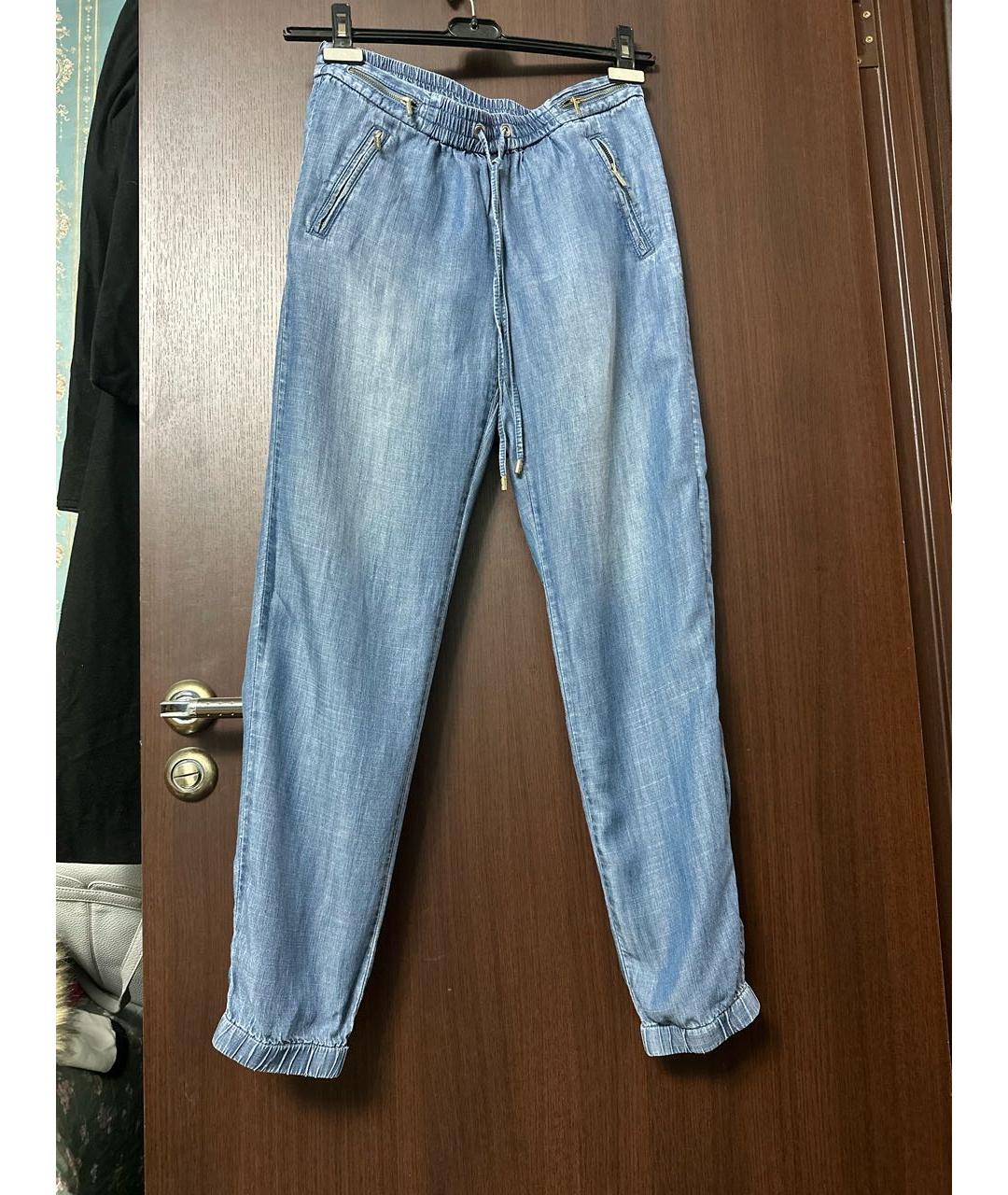 MICHAEL KORS Синие хлопковые прямые джинсы, фото 6