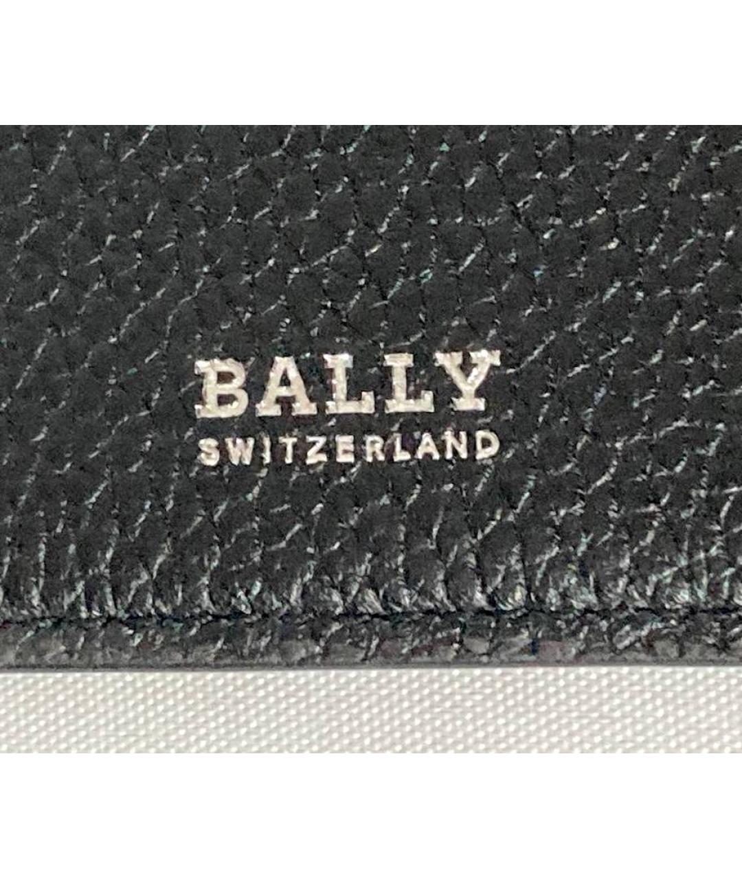 BALLY Черный кожаный кошелек, фото 6