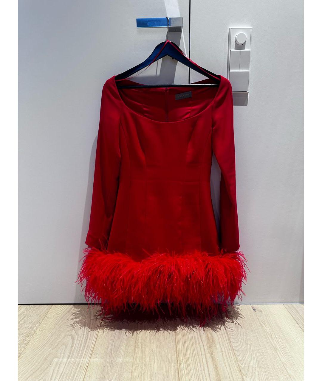 RASARIO Красное полиэстеровое коктейльное платье, фото 6