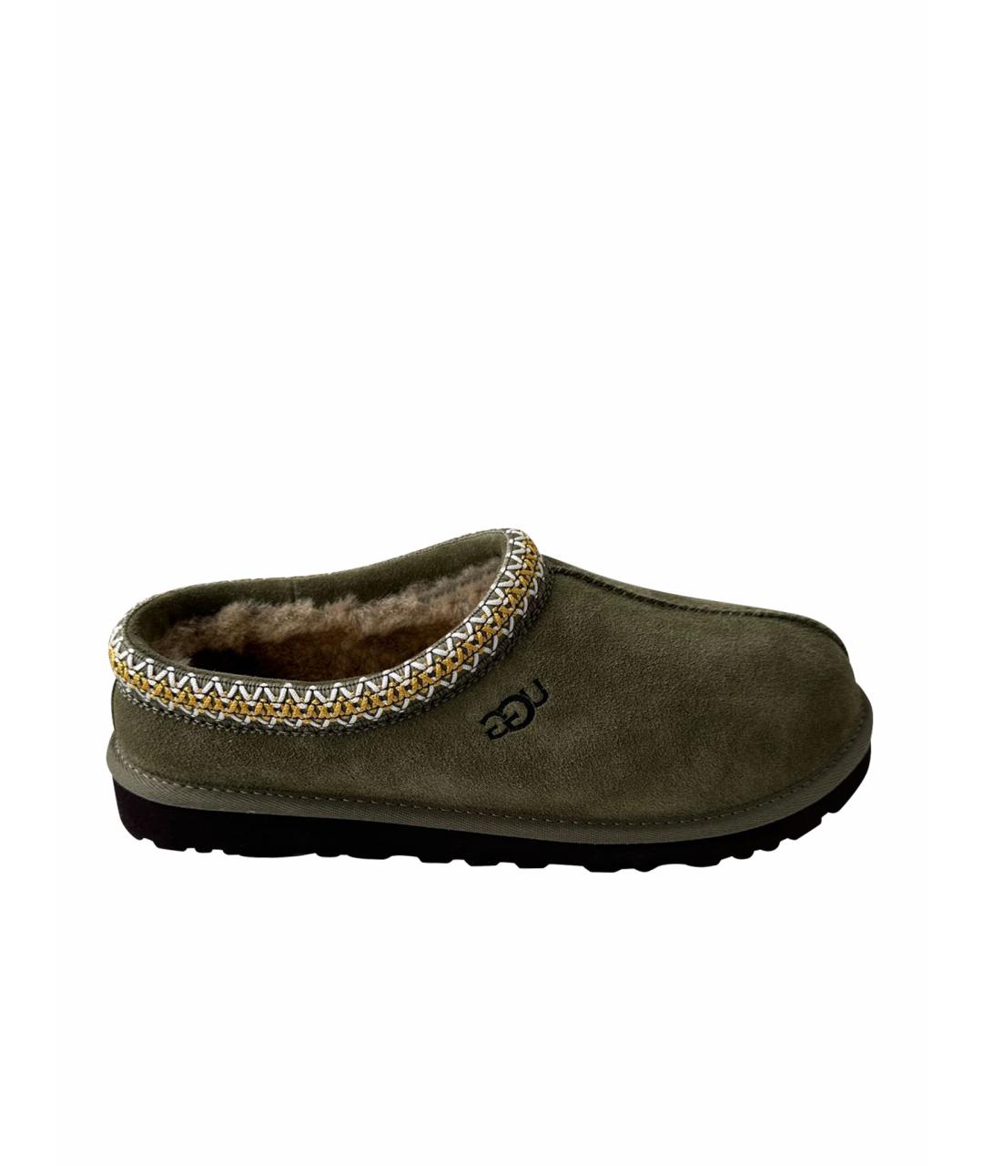 UGG AUSTRALIA Хаки замшевые мюли, фото 1