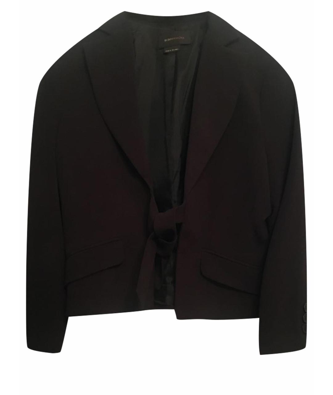 BCBG MAXAZRIA Черный полиэстеровый жакет/пиджак, фото 1