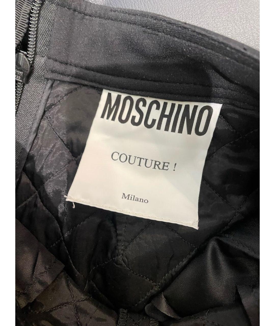 MOSCHINO Черные полиэстеровые шорты, фото 6