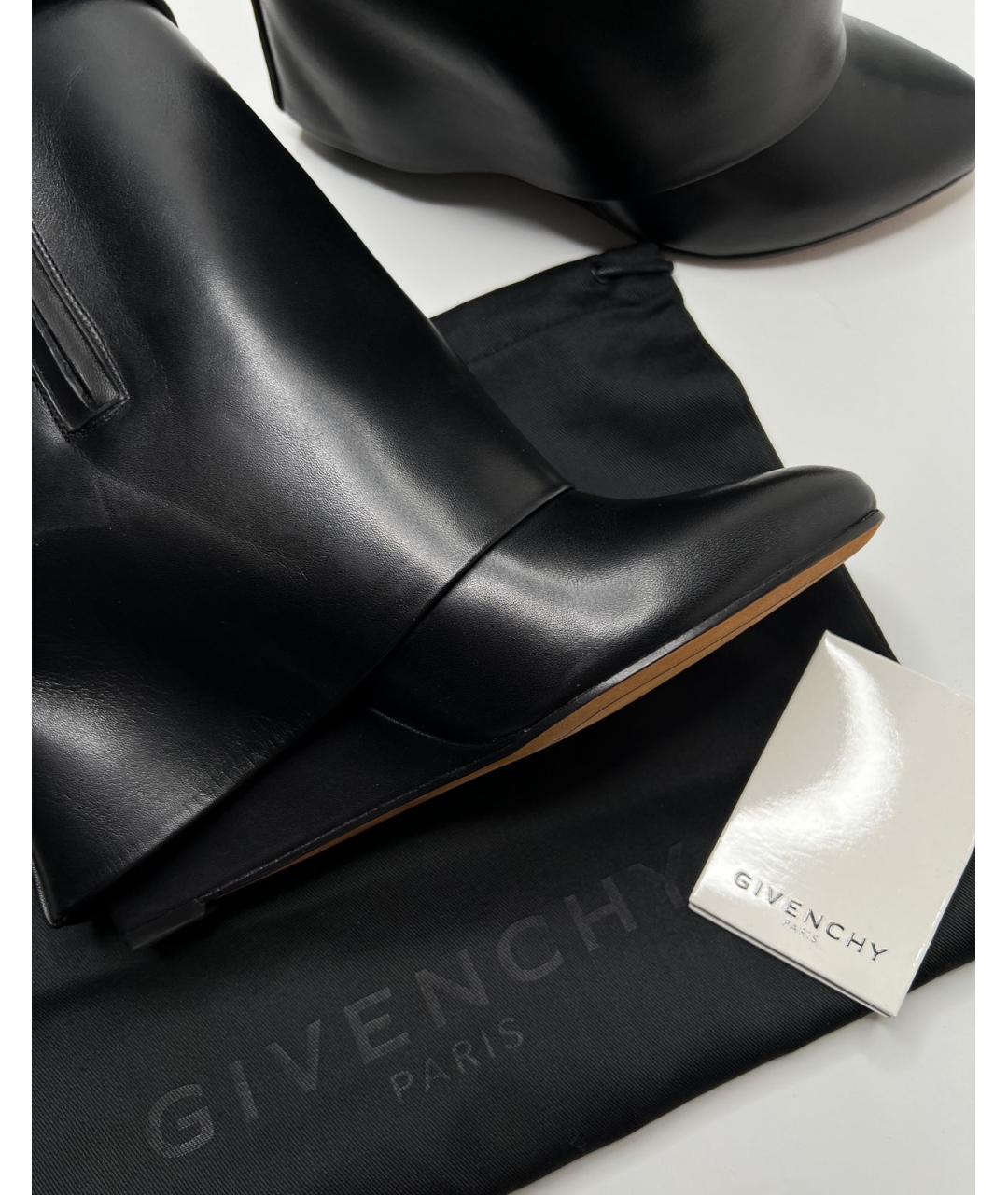 GIVENCHY Черные кожаные полусапоги, фото 5