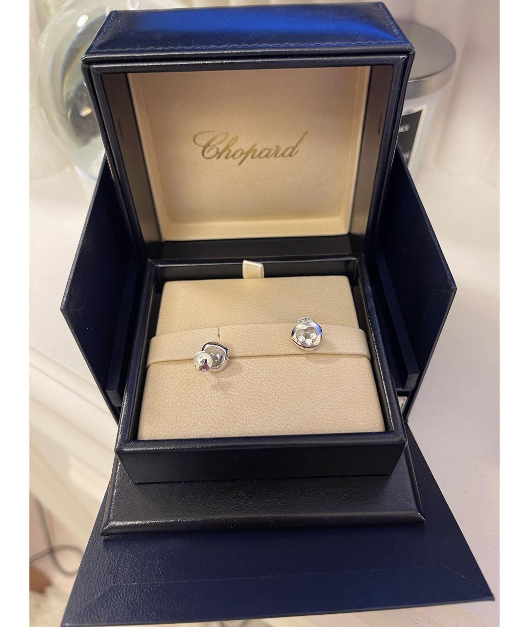 CHOPARD Белые серьги из белого золота, фото 3