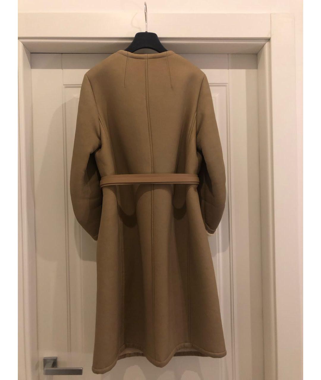 CHRISTIAN DIOR PRE-OWNED Бежевая меховая дубленка, фото 2