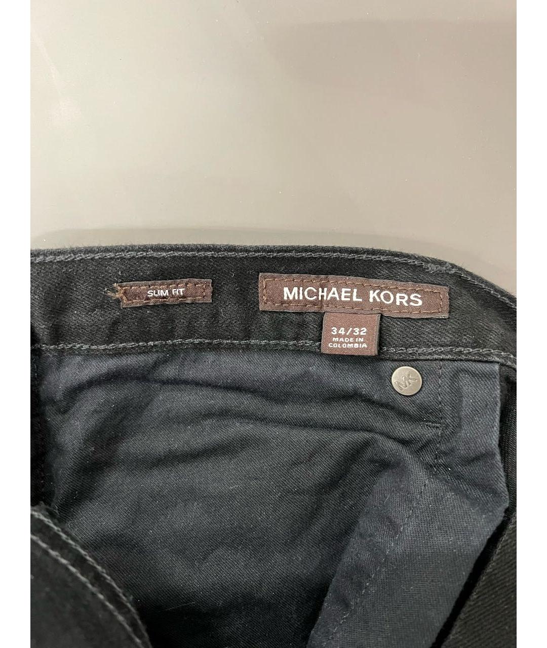 MICHAEL KORS Черные хлопковые джинсы скинни, фото 3