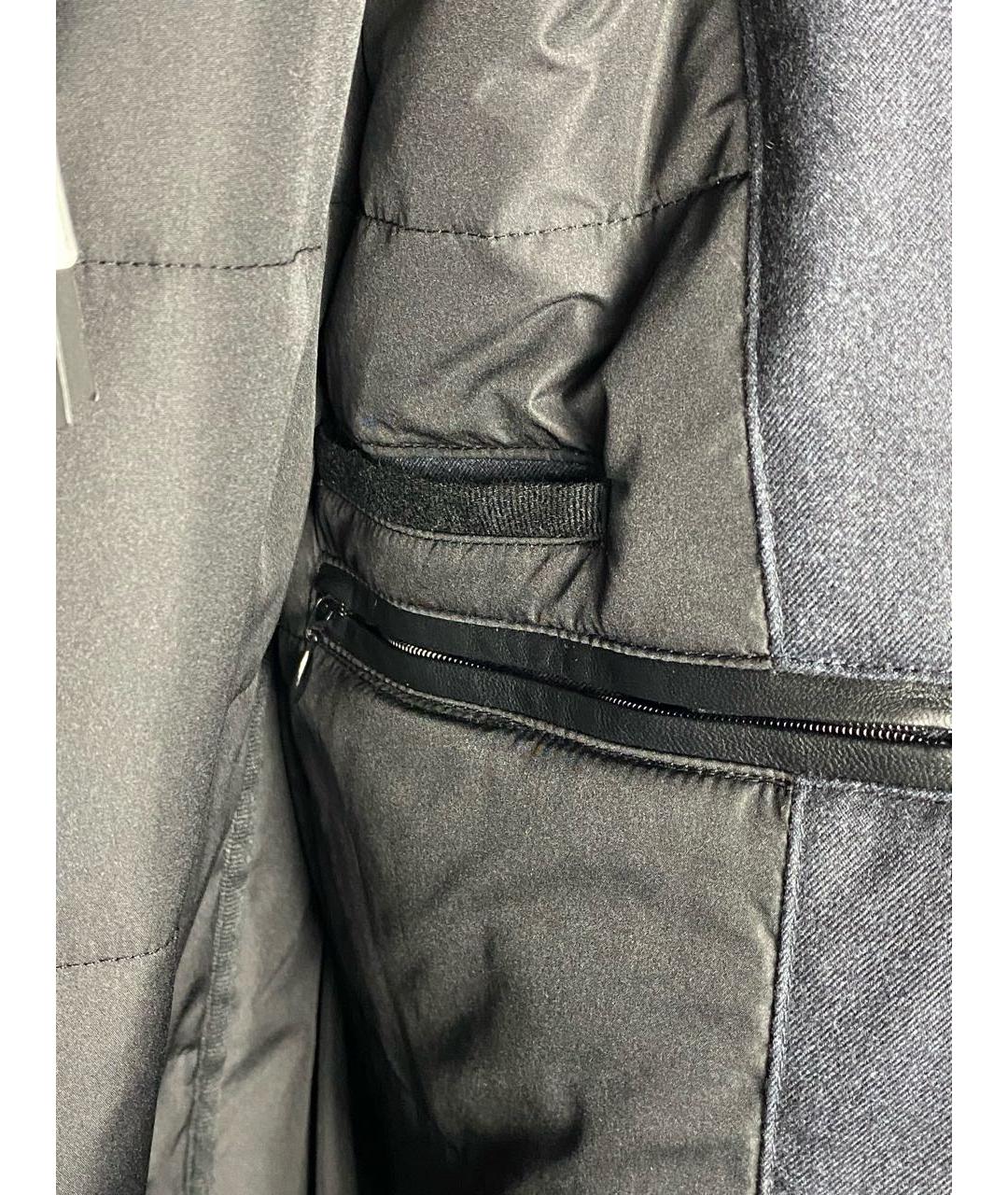 KARL LAGERFELD Антрацитовая полиэстеровая куртка, фото 6