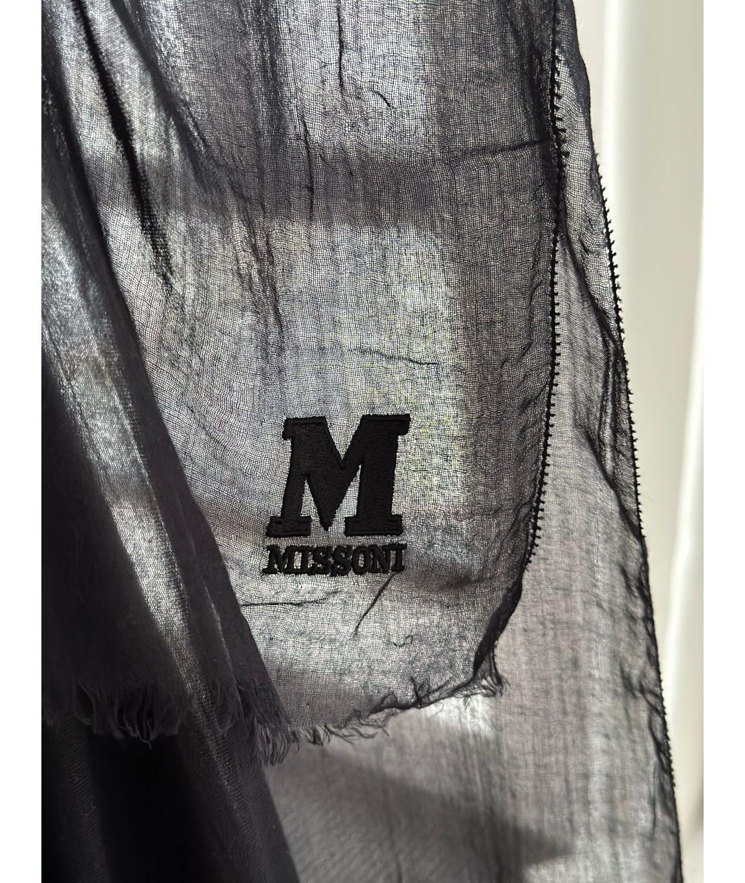 M MISSONI Черный платок, фото 4
