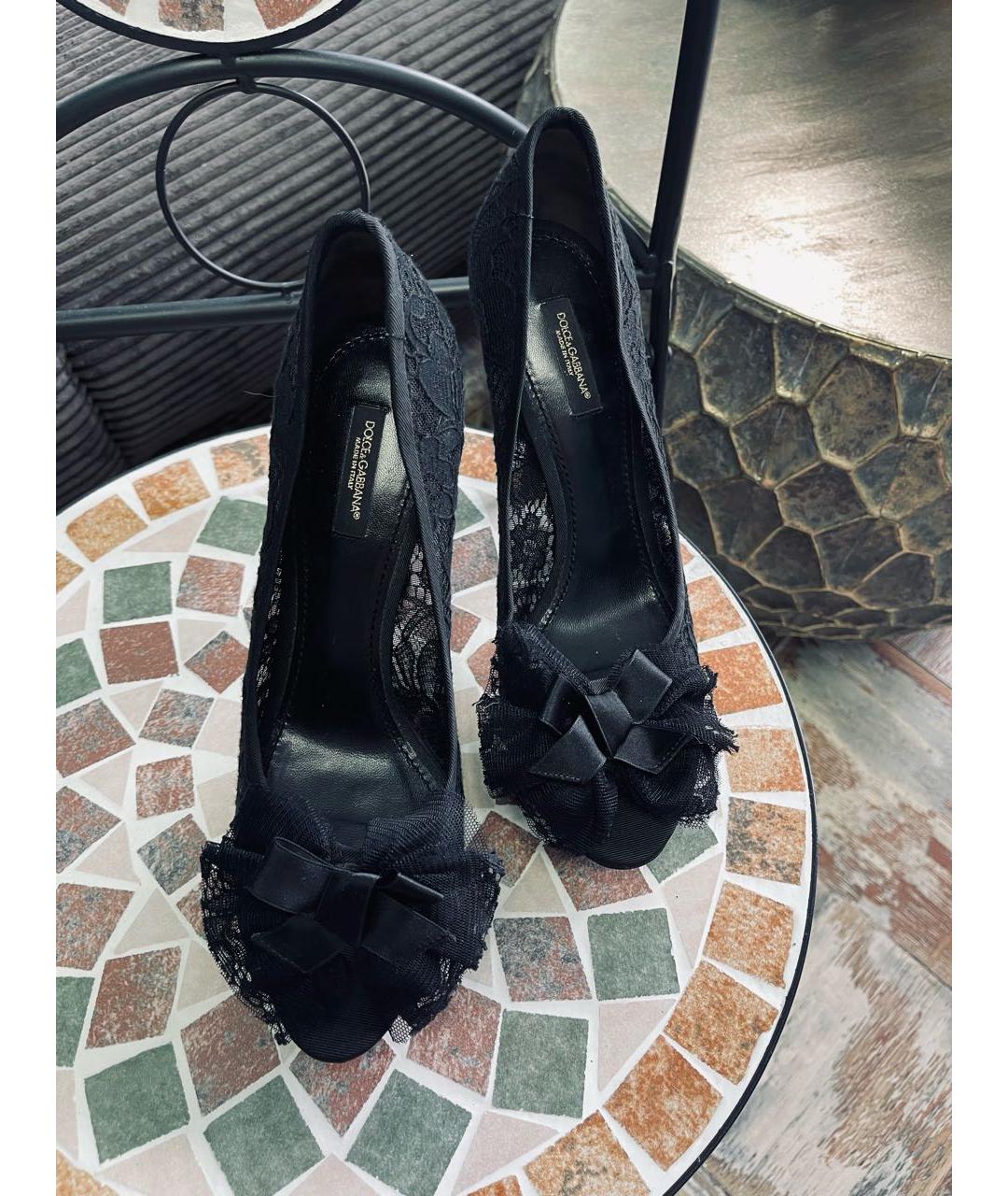 DOLCE&GABBANA Черные туфли, фото 6