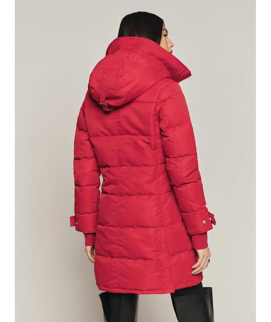 CANADA GOOSE Красный полиамидовый пуховик, фото 7