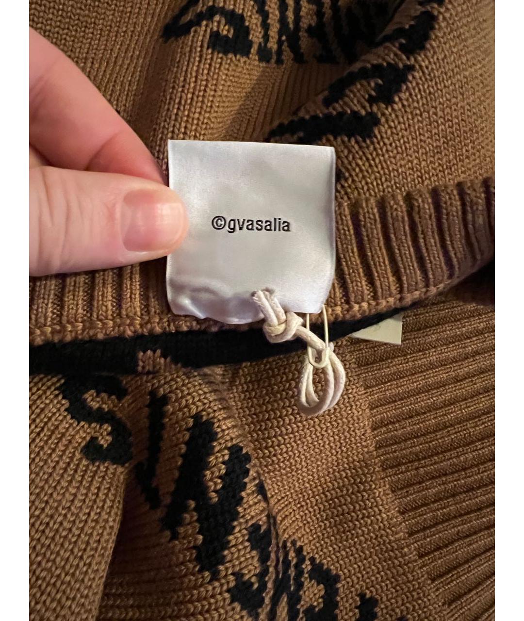 VETEMENTS Коричневый шерстяной джемпер / свитер, фото 8