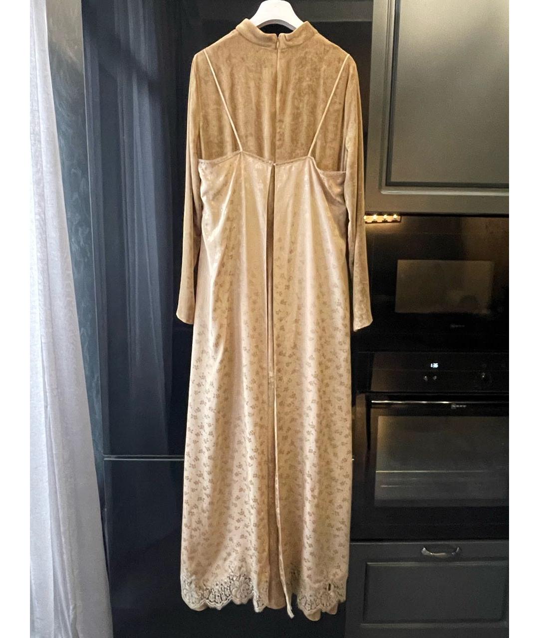 STELLA MCCARTNEY Бежевое шелковое вечернее платье, фото 2