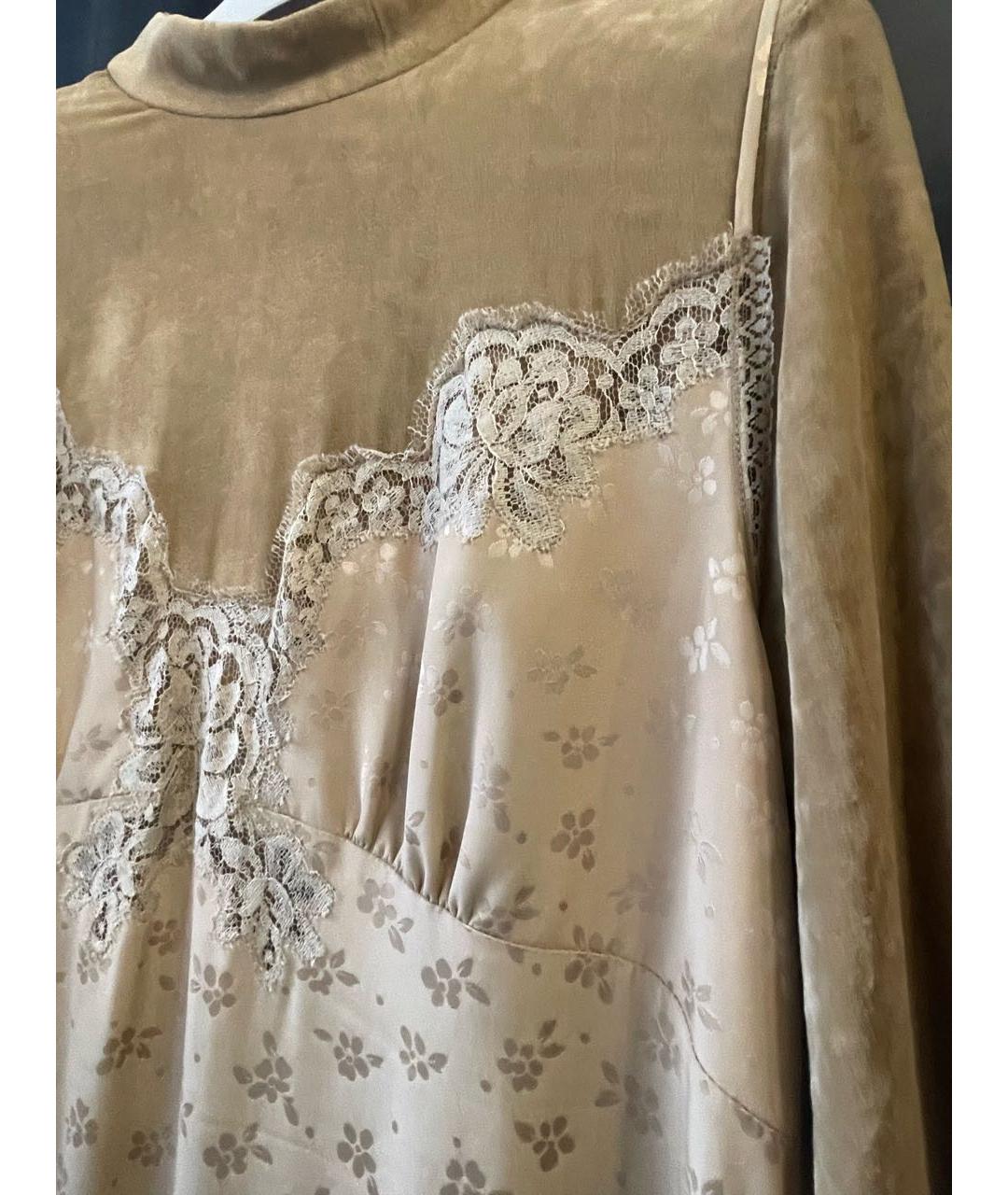 STELLA MCCARTNEY Бежевое шелковое вечернее платье, фото 3