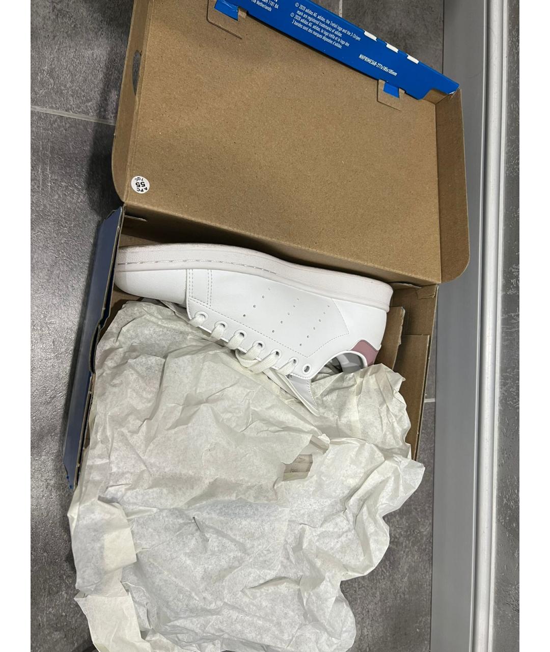 ADIDAS Белые кроссовки из искусственной кожи, фото 6