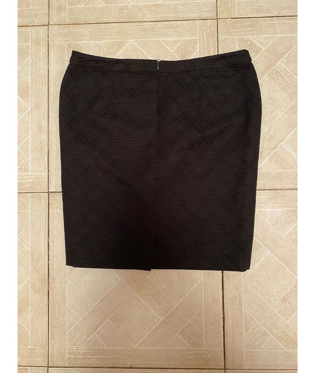123 Черная хлопковая юбка мини, фото 2