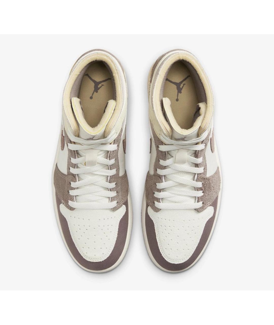 JORDAN Бежевые текстильные кроссовки, фото 3