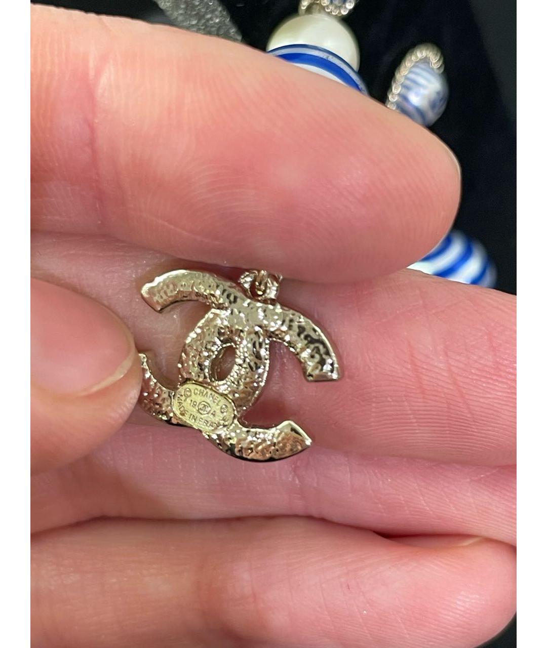 CHANEL Синие серьги, фото 5