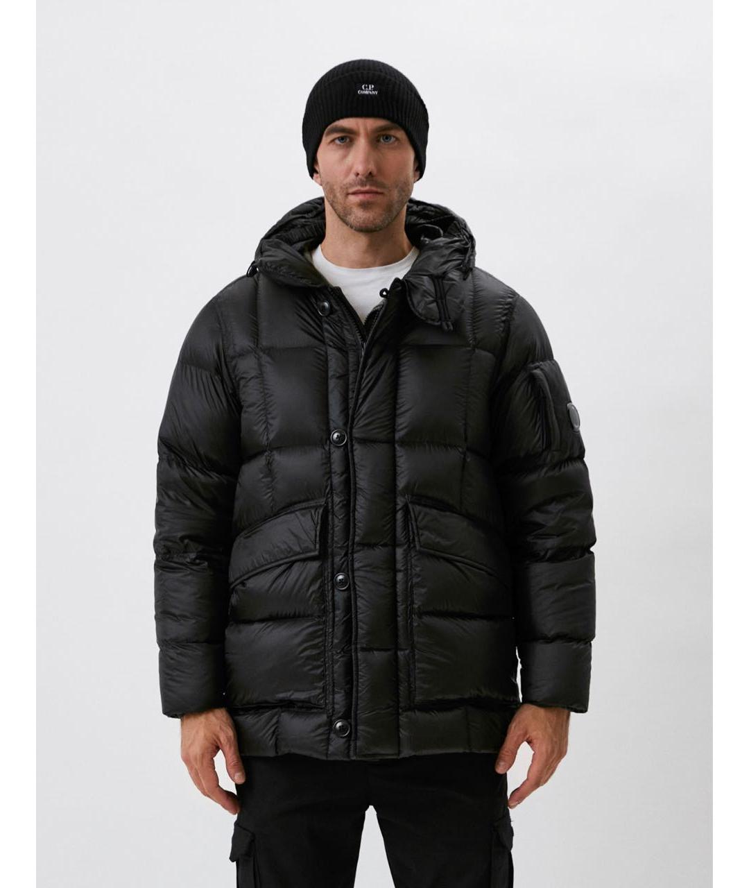 CP COMPANY Черный полиамидовый пуховик, фото 7