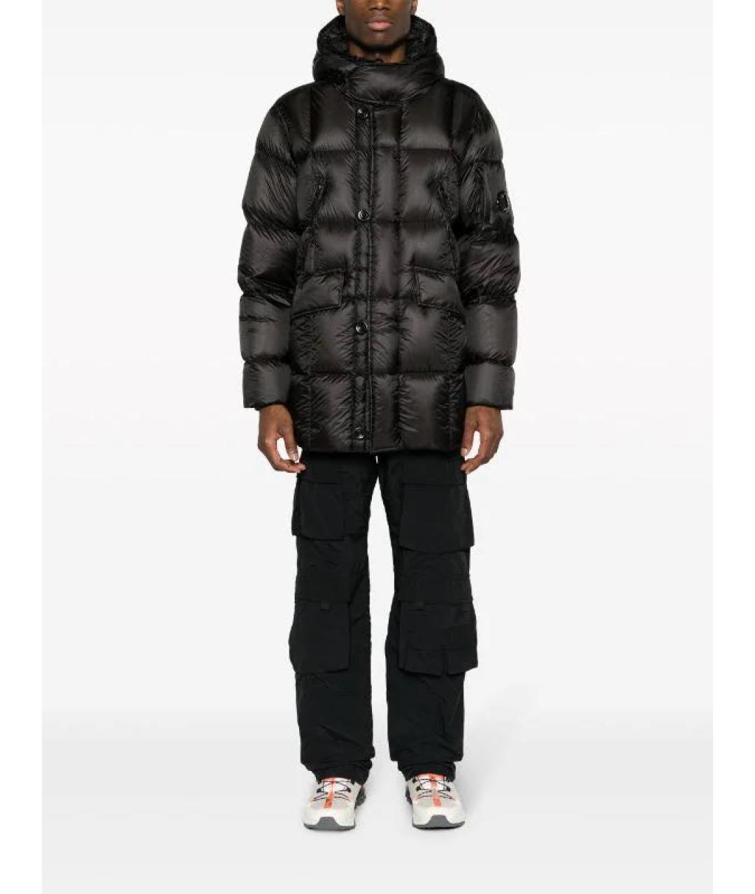 CP COMPANY Черный полиамидовый пуховик, фото 8