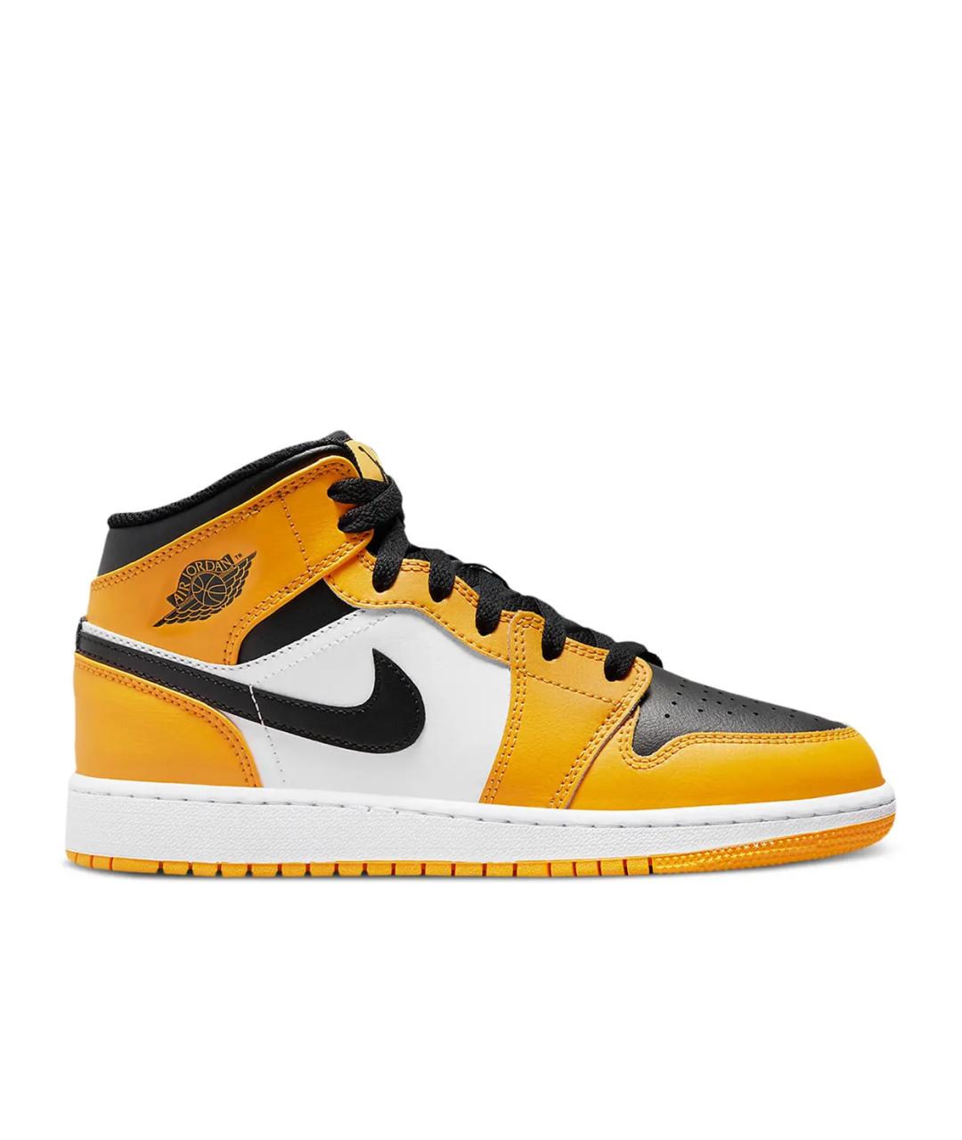 JORDAN Желтые кожаные кроссовки, фото 1