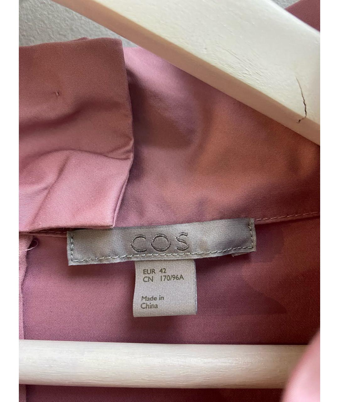 COS Розовая хлопковая рубашка, фото 4