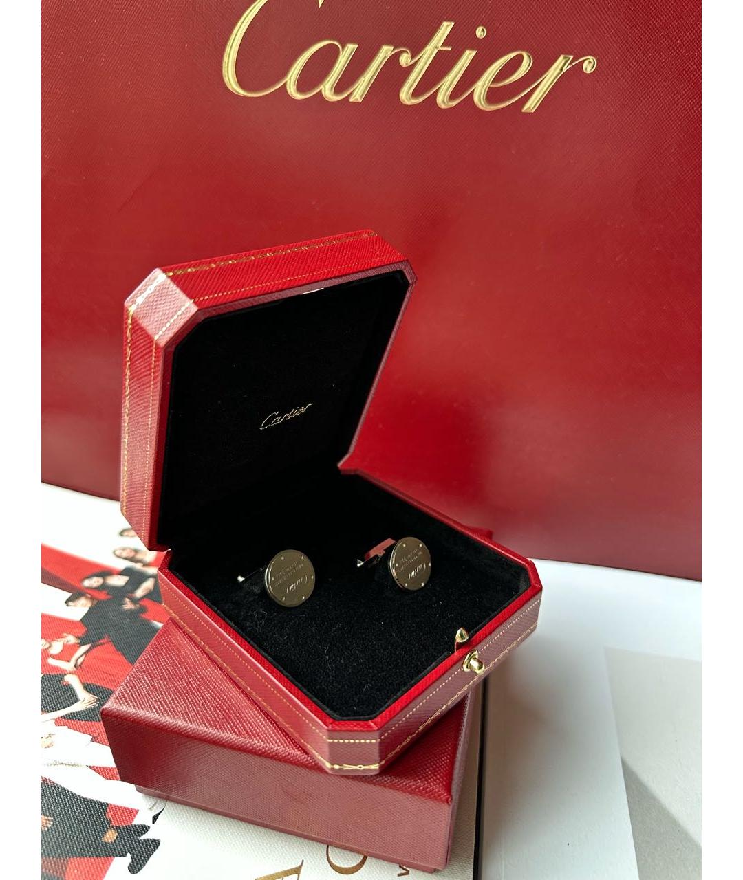 CARTIER Серебряные серебряные запонки, фото 3