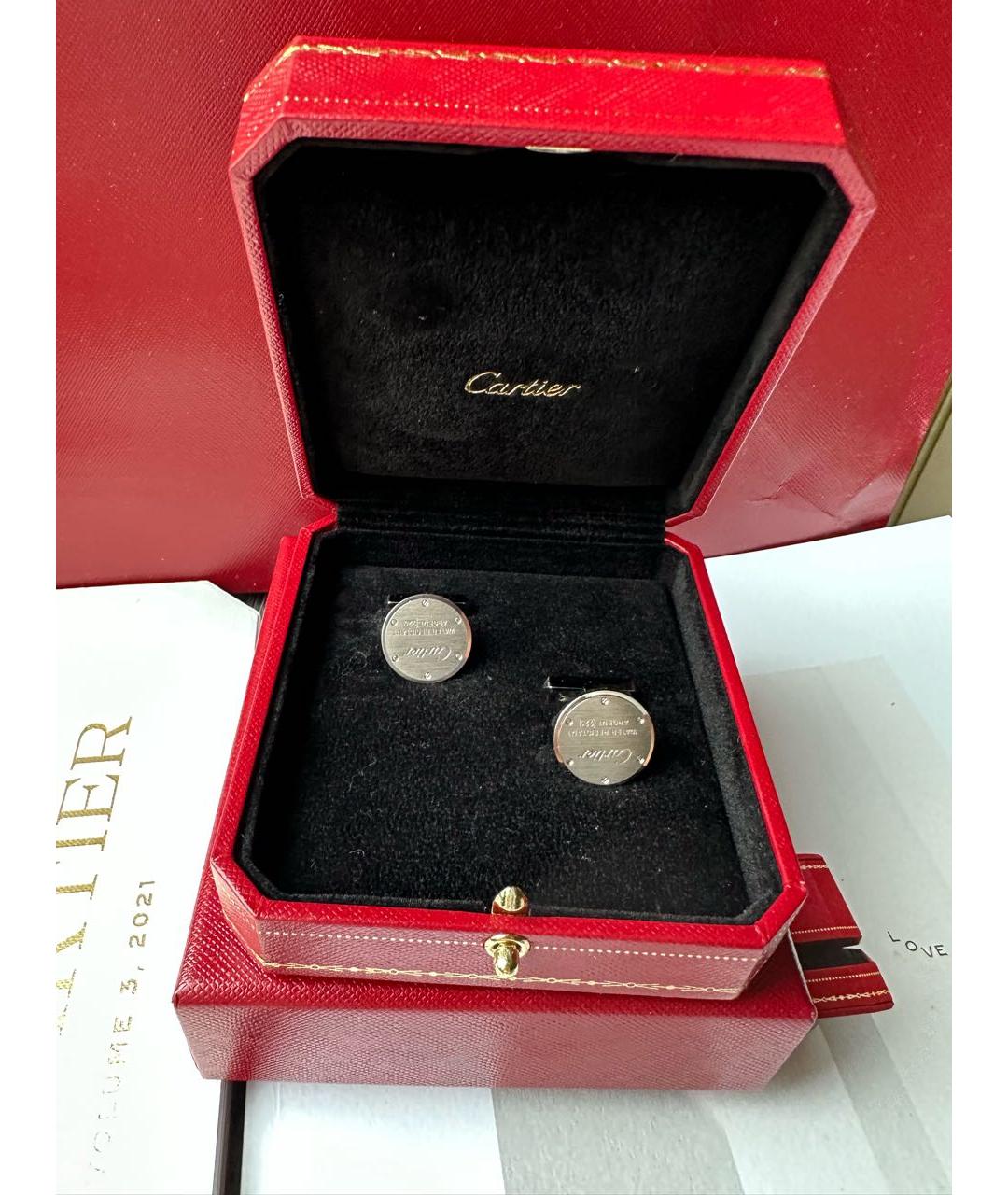 CARTIER Серебряные серебряные запонки, фото 4