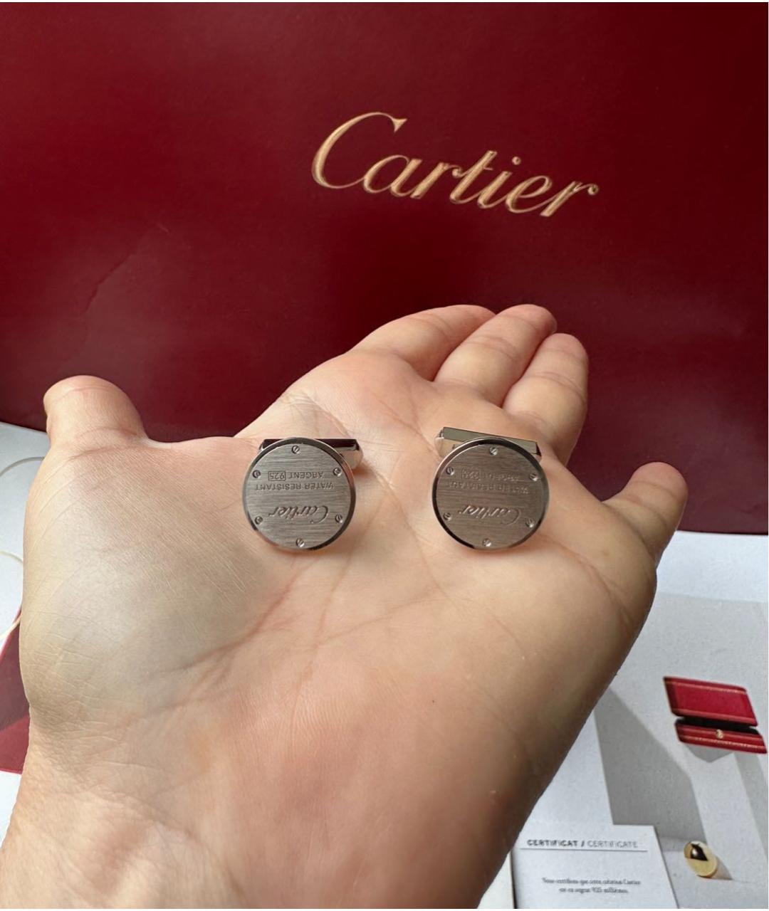 CARTIER Серебряные серебряные запонки, фото 2