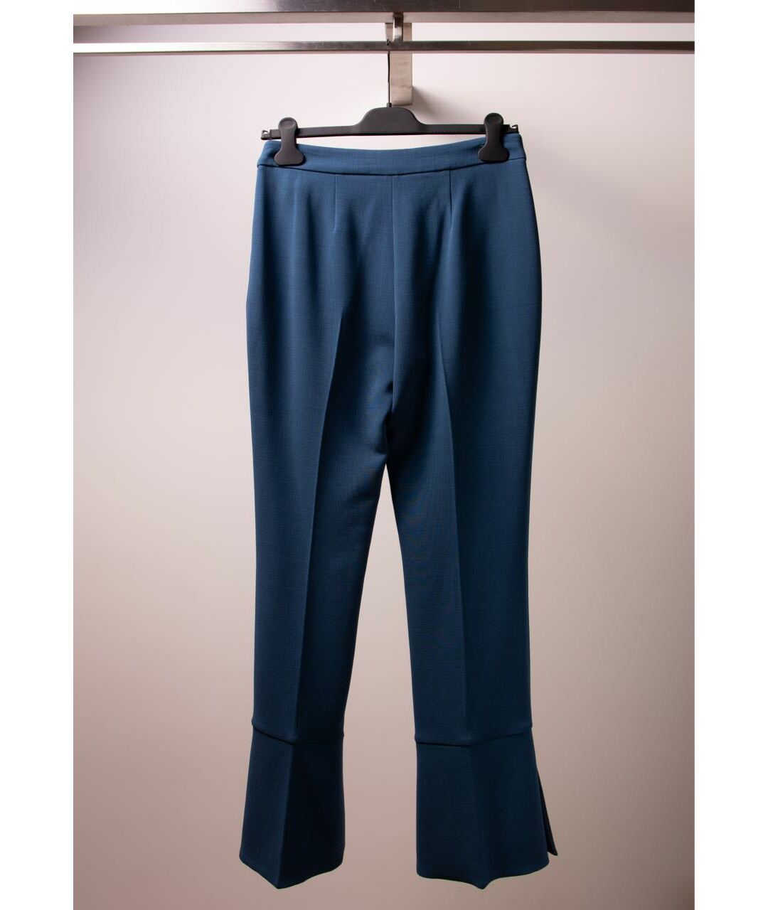 FENDI Синие шерстяные брюки широкие, фото 2