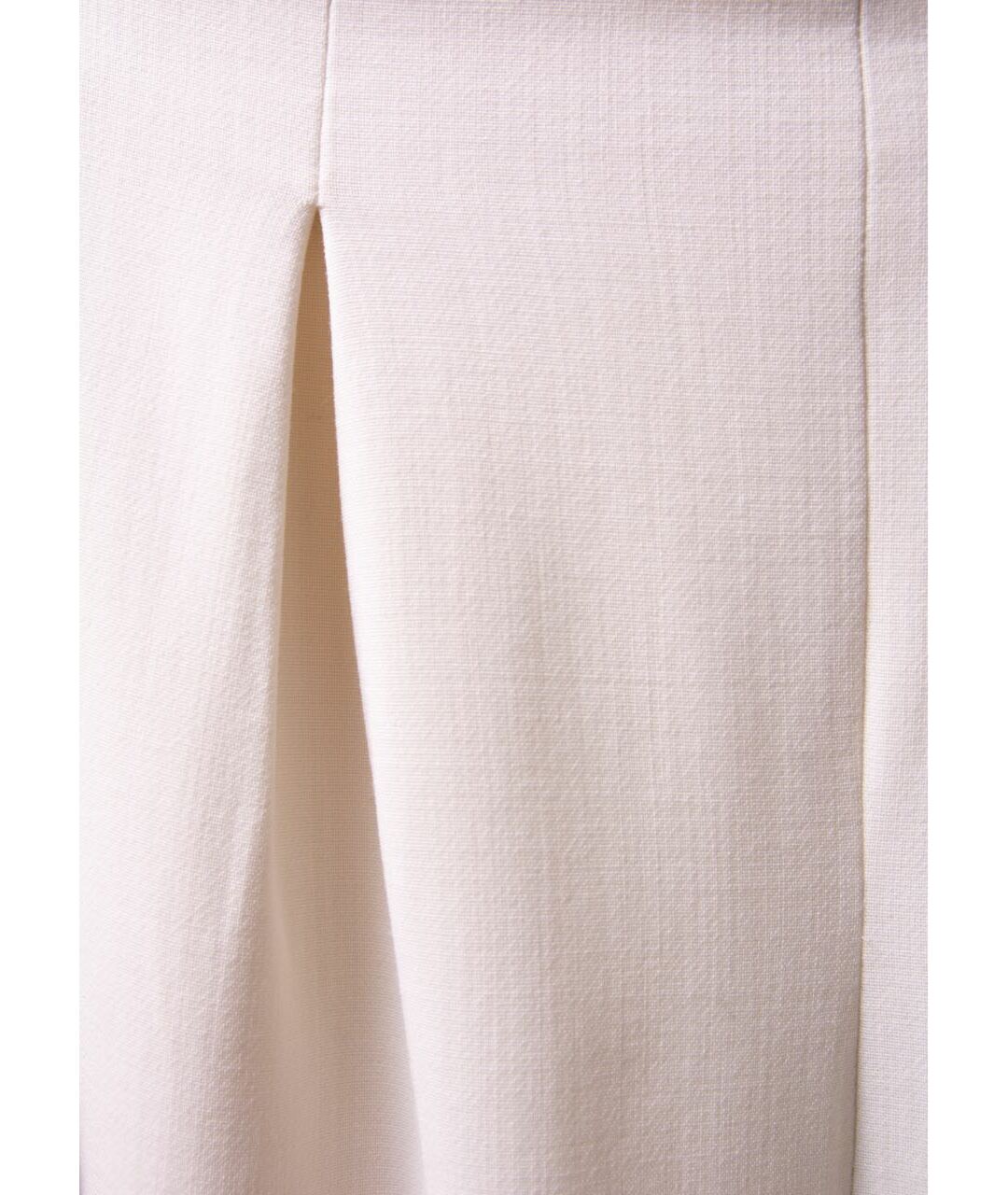 FENDI Белые шерстяные прямые брюки, фото 2