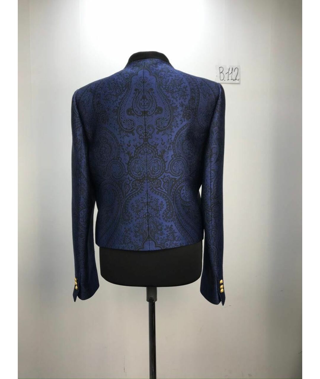BALMAIN Синий полиэстеровый пиджак, фото 2