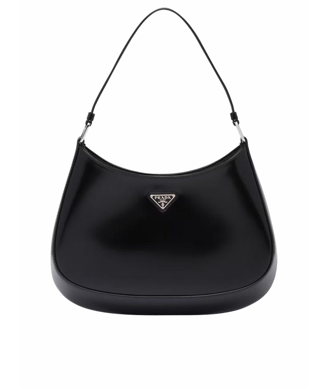 PRADA Черная кожаная сумка через плечо, фото 1