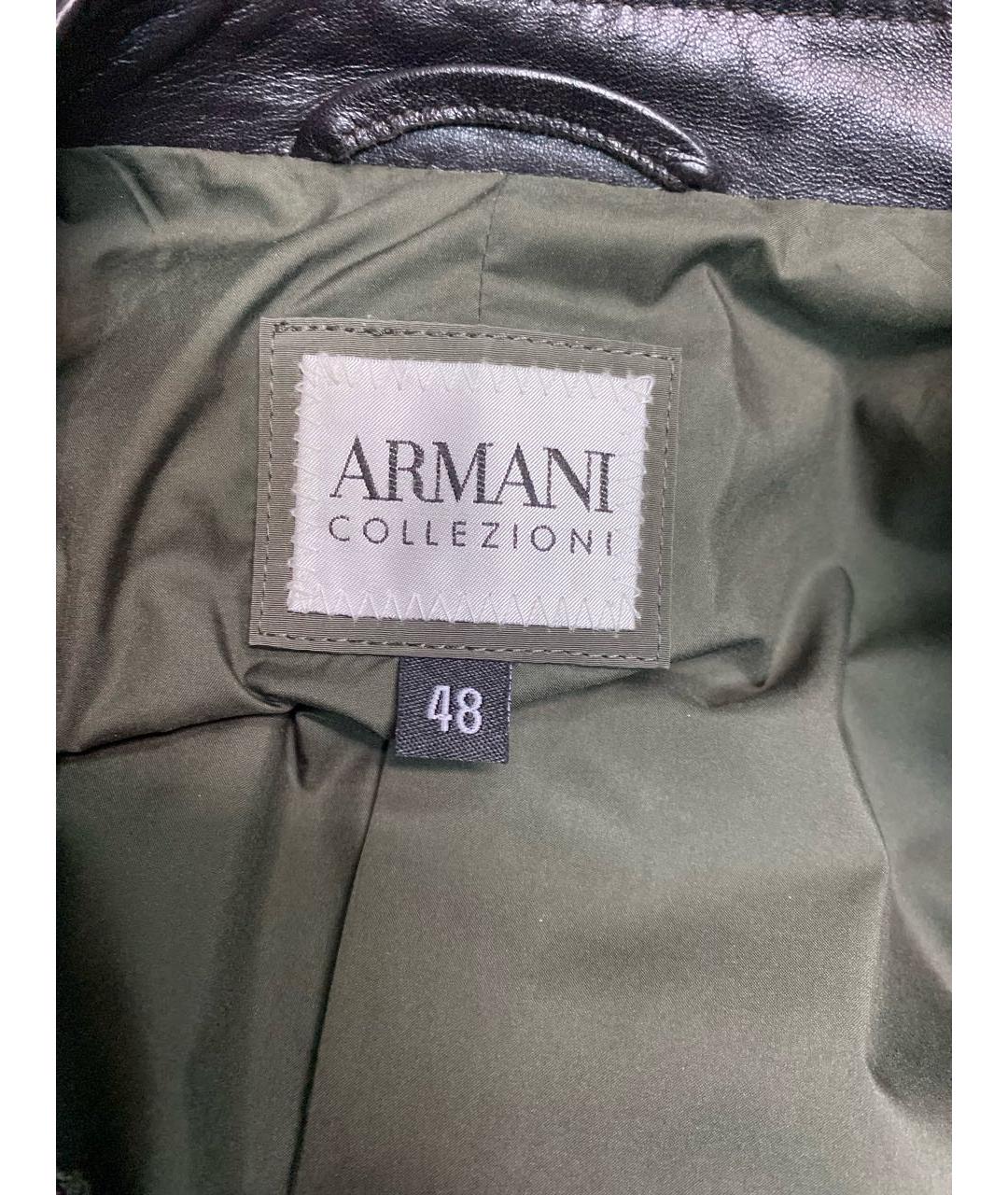 ARMANI COLLEZIONI Зеленая полиэстеровая куртка, фото 4