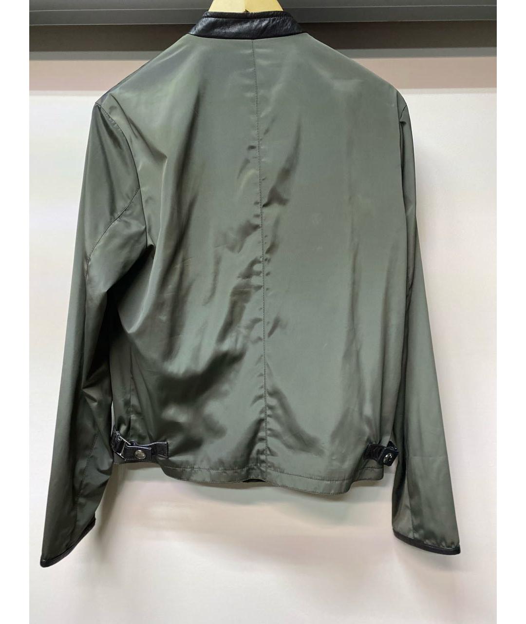 ARMANI COLLEZIONI Зеленая полиэстеровая куртка, фото 2