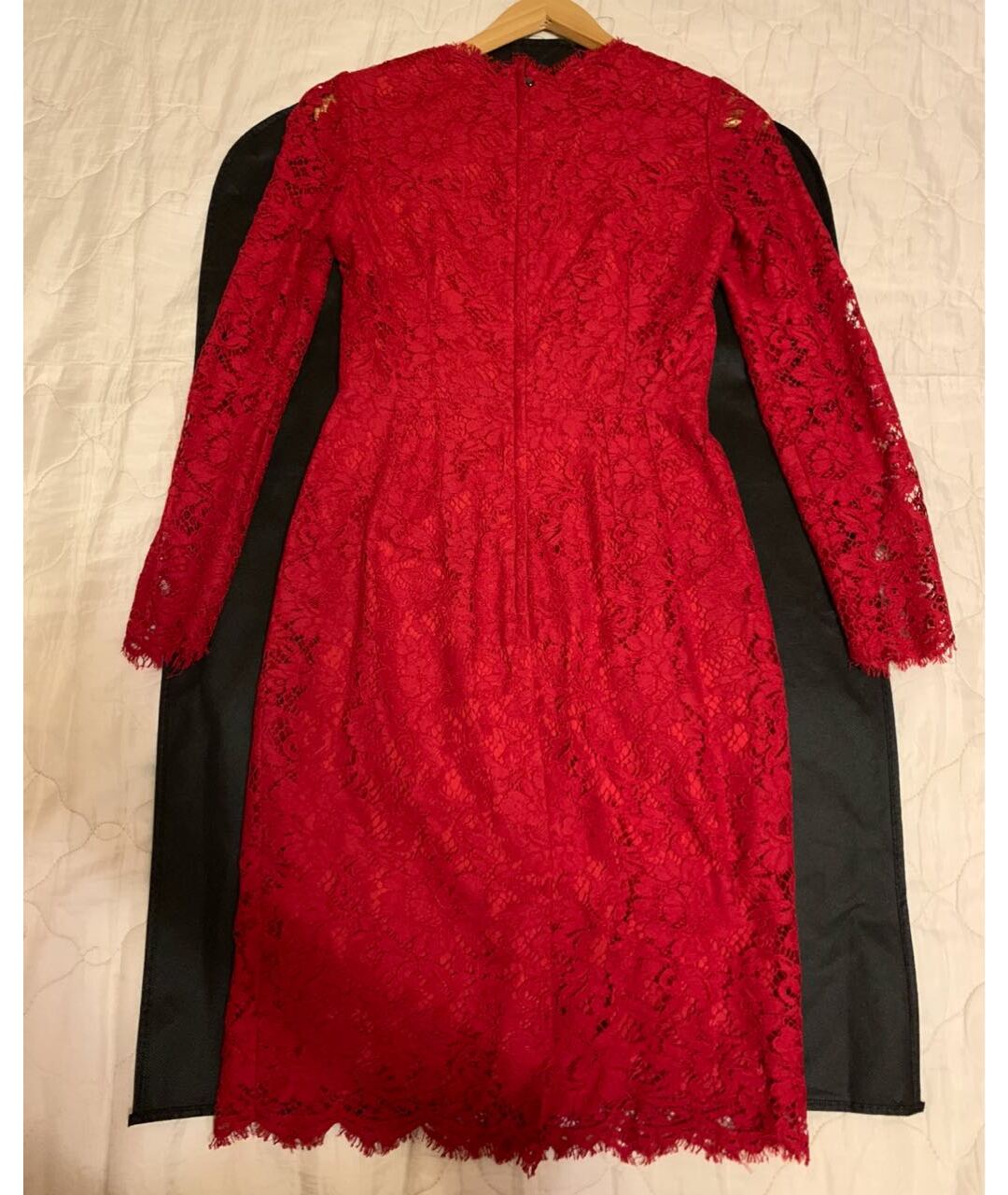 DOLCE&GABBANA Красное кружевное вечернее платье, фото 2