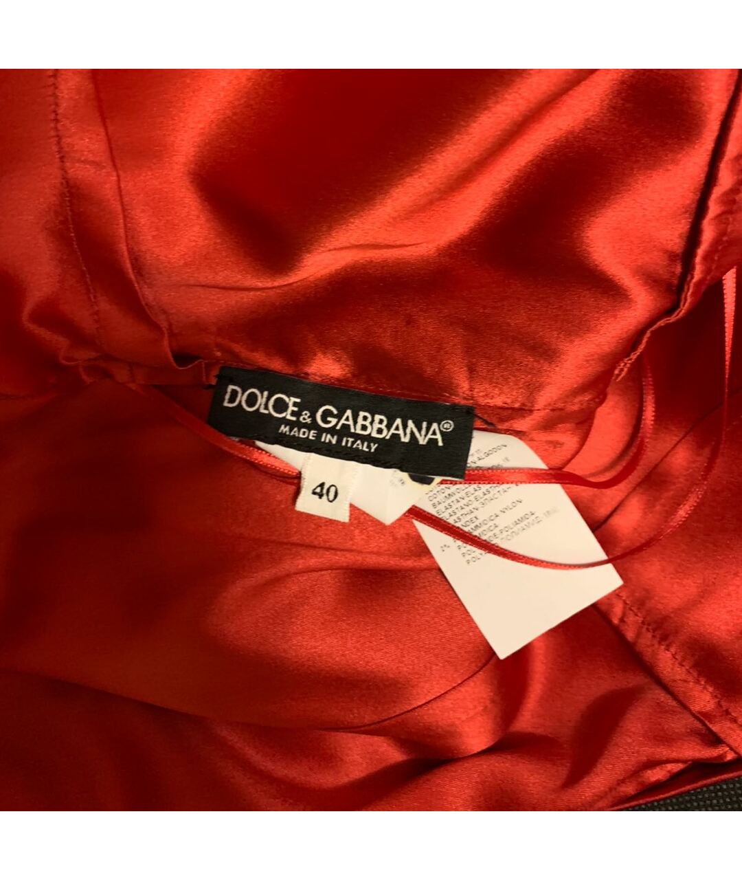 DOLCE&GABBANA Красное кружевное вечернее платье, фото 3